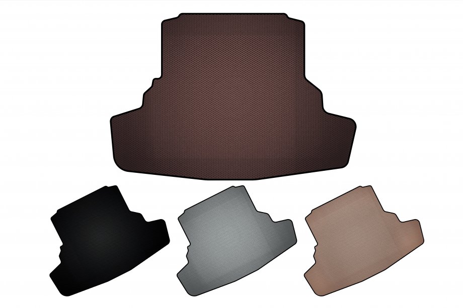 Mercedes S-сlass W223 2020- гг. Резиновый коврик в багажник Carsuit (Long Коричневый) Image